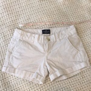White American eagle shorts